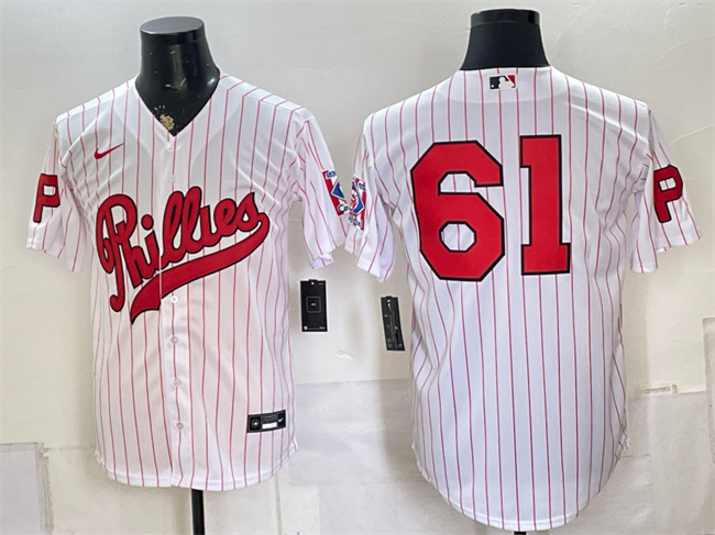 Men's Philadelphia Phillies #61 Cristopher Sánchez White 2026 Field of Dreams Stadium Stitched Baseball Jersey